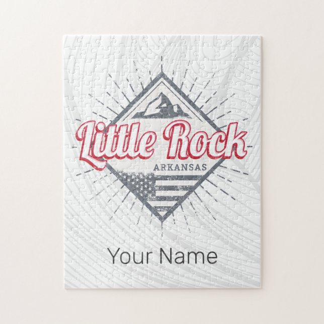 Little Sten Arkansas City United Stater USA Design Pussel (Vertikal)