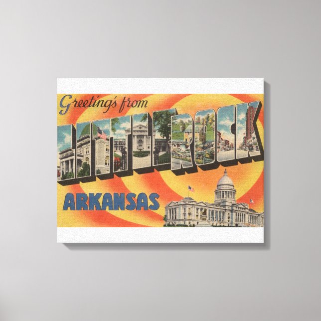 Little Sten, Arkansas - Large Brev Scenes Canvastryck (Framsida)