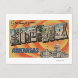 Little Sten, Arkansas - Large Brev Scenes Vykort