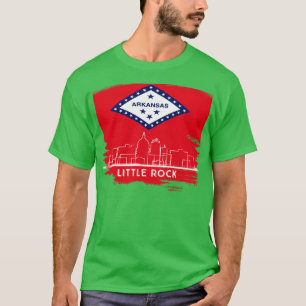 LITTLE STEN ARKANSAS STATLIG FLAGGA T SHIRT