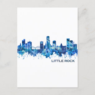 Little Sten Skyline Blue Inbjudan Vykort
