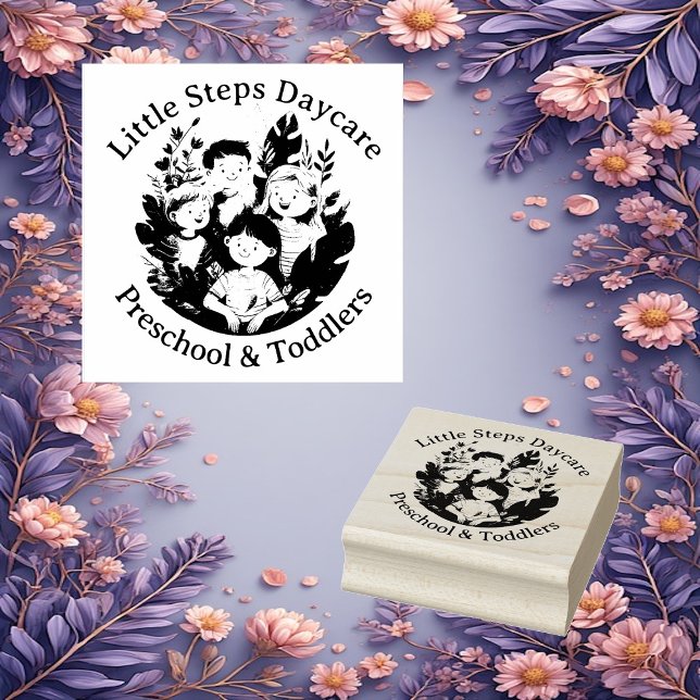Little Steps Daycare Preschool And Toddlers Custom Stämpel (Little Steps Daycare Preschool And Toddlers Custom Rubber Stamp)