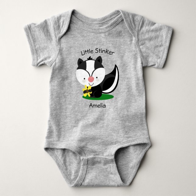 Little Stinker Namnteckning T Shirt (Framsida)
