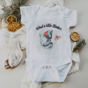 Little Stinker Skunk Girl Animal Baby Bodykostym T Shirt