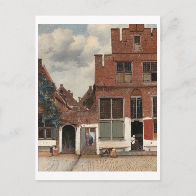 Little Street från Johannes Vermeer Vykort (Framsida)