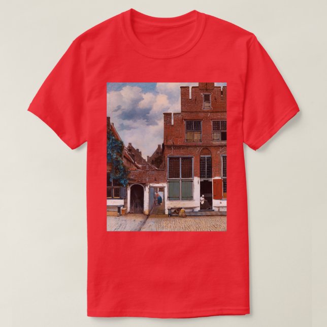 Little Street Johannes Vermeer T Shirt (Design framsida)