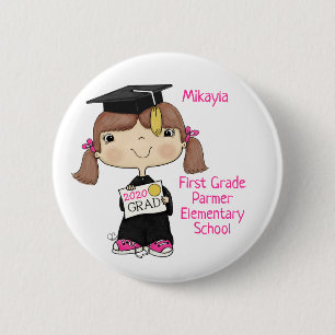 Little Student Girl Brown Hair Knapp