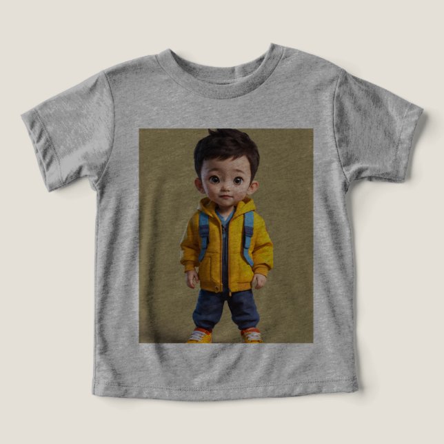 "Little Sunshine: A Chibi Äventyr in Gult" T Shirt (Design Framsida)