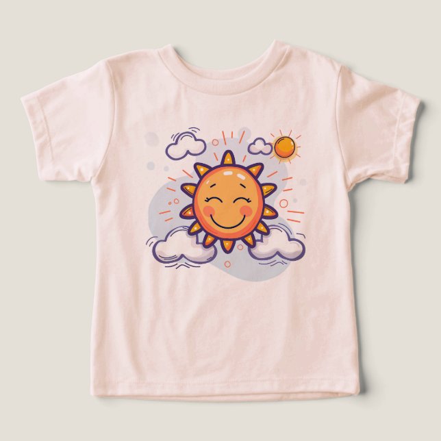 ☀️ Little Sunshine Baby Bodykostym T Shirt (Design Framsida)