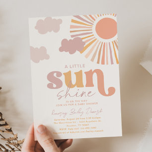 Little Sunshine Baby Shower-inbjudan Inbjudningar