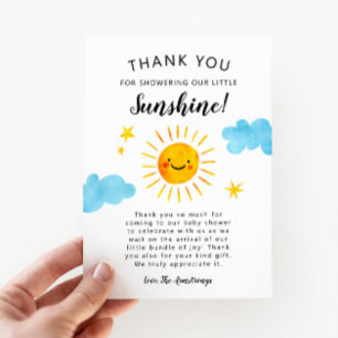 Little Sunshine Baby Shower Tack Kort
