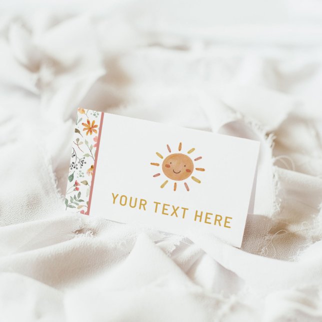 Little Sunshine Birthday Place Cards Placeringskort (Skapare uppladdad)