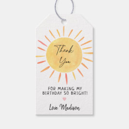 Little Sunshine Boho Birthday Tack Presentetikett