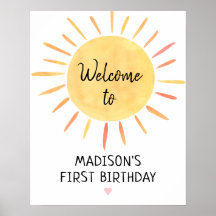Little Sunshine Boho Birthday Välkommen