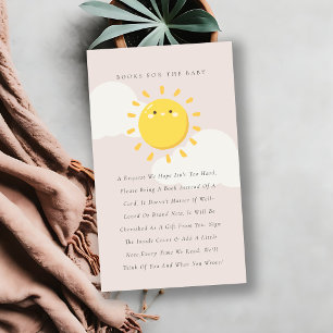 Little Sunshine Bokar for Baby Shower Tilläggskort