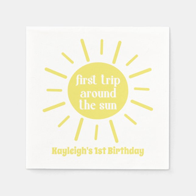 Little Sunshine First Resa runt Sol Pappersservett (Framsidan)