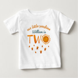 Little Sunshine Namn 2:a födelsedagspojken T Shirt