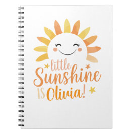 Little Sunshine Personlig SpiralNotebook Anteckningsbok