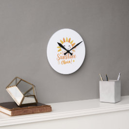 Little Sunshine’ Personlig Wall Clock Rund Klocka