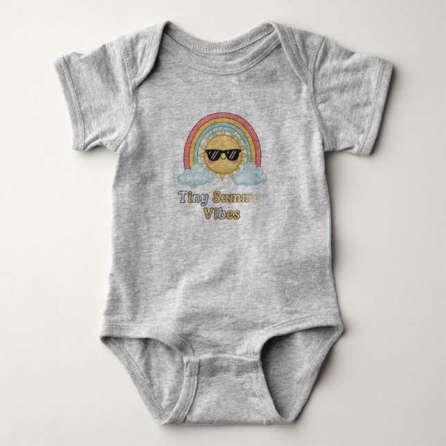 Little Sunshine Soft Baby Bodysuit T Shirt (Framsida)