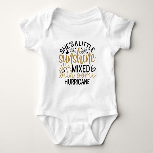 Little Sunshine Typografi T Shirt (Framsida)