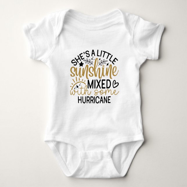 Little Sunshine Typography T Shirt (Framsida)