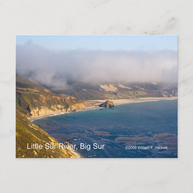 Little Sur River, Big Sur, California Vykort (Framsida)