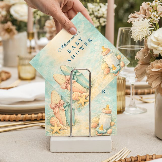 Little Surfer Baby Shower Pappersservett (Skapare uppladdad)