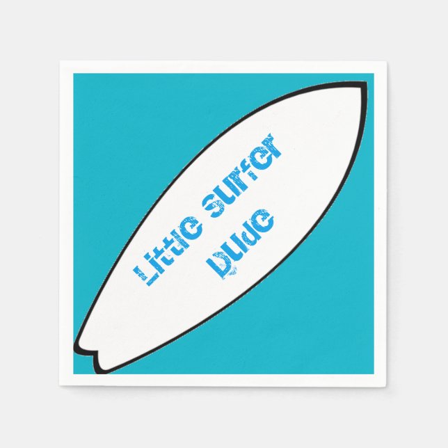 Little Surfer Boy Napkins Pappersservett (Framsidan)