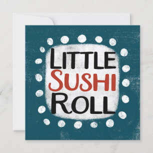 Little Sushi Roll Greeting Card Kort