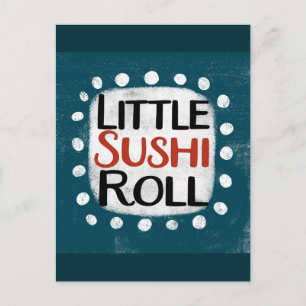 Little Sushi Roll Postcard Vykort