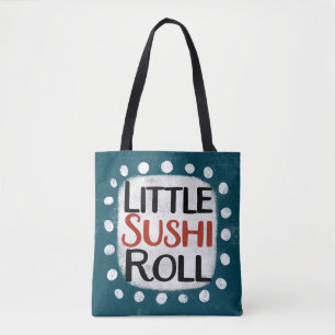 Little Sushi Roll Tote Bag Tygkasse