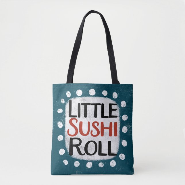 Little Sushi Roll Tote Bag Tygkasse (Framsida)