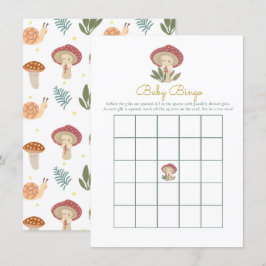 Little svamp Baby Shower Game Baby Bingo Enclos Tilläggskort