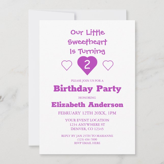 Little Swearing Birthday Inbjudningar (Framsida)