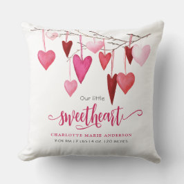 Little SweBaby Rosa Heart Baby Nursery Kudde