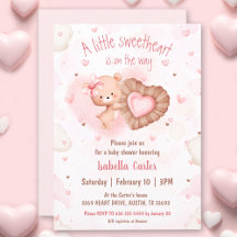 Little SweBaby Rosa Valentines Girl Baby Shower