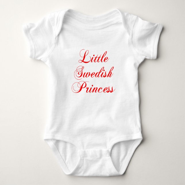 Little Swedish Princess T Shirt (Framsida)