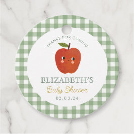 Little Sweet Apple Baby Shower Gåvor Etiketter