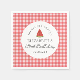 Little Sweet Melon First Birthday Pappersservett