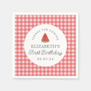 Little Sweet Melon First Birthday Pappersservett