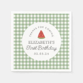 Little Sweet Melon First Birthday Pappersservett