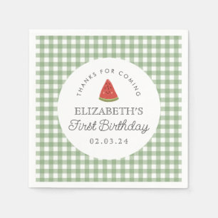 Little Sweet Melon First Birthday Pappersservett