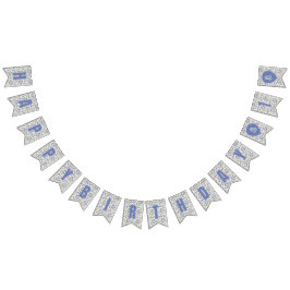 Little Sweet Pea Blommigt Grattis på födelsedagen Vimplar