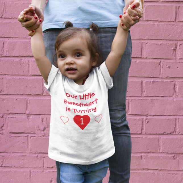 Little Sweetheart 1st Birthday T Shirt (Skapare uppladdad)