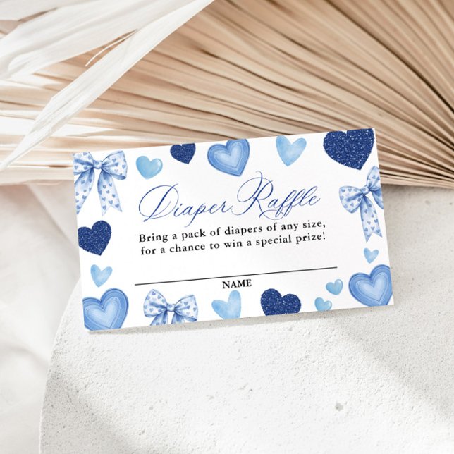 Little Sweetheart Baby Shower, Diaper Raffle Card Tilläggskort (Skapare uppladdad)