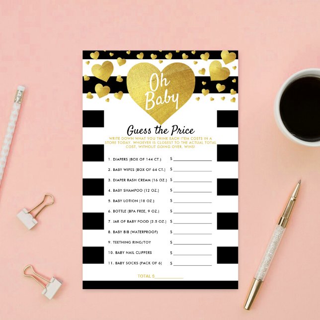 Little Sweetheart Baby Shower Guess The Price Game (Skapare uppladdad)