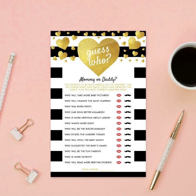 Little Sweetheart Baby Shower Guess Who Game (Skapare uppladdad)