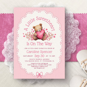 Little Sweetheart Baby Shower Inbjudan