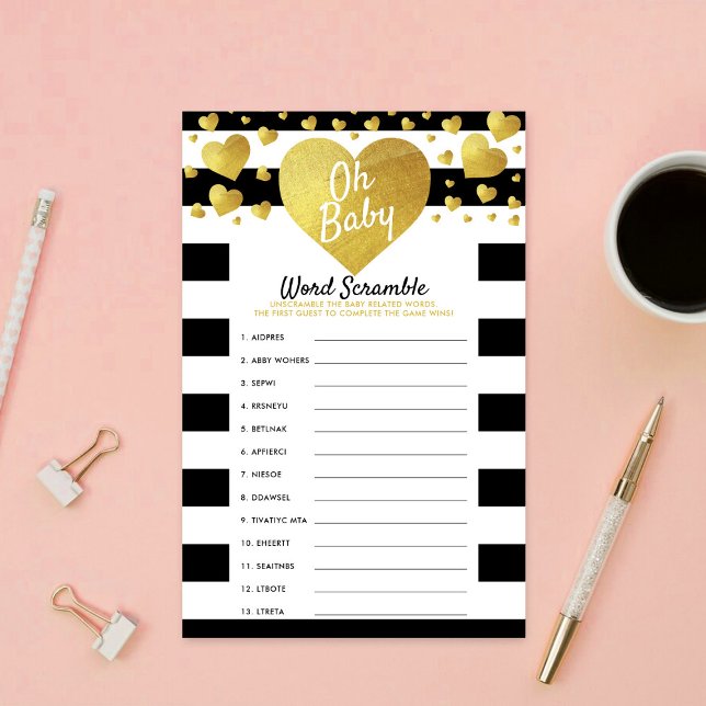 Little Sweetheart Baby Shower Word Scramble Game (Skapare uppladdad)